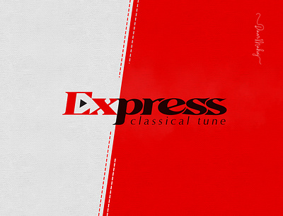 Express Logo Classical Tune Logo Design brand identity branding classical lettering logo logo design logodesign logotype typo typography typography logo