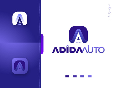 Adida Auto Logo Design brand identity branding design lettering logo logo design logodesign logotype typography typography logo