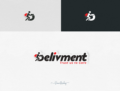 Delivment Branding Design brand identity branding delivery delivery app design icon lettering logo logo design logodesign logotype trust typography typography logo