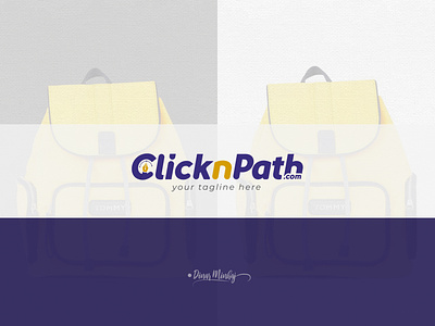 ClicknPath Logo branding design illustration lettering logo logo design typography typography logo ui vector