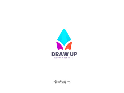 DrawUp pencil Logo design branding design icondesign illustration lettering logo logo design typography typography logo ui vector