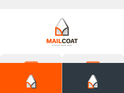 Mail Coat Icon & Logo Design branding design icondesign illustration lettering logo logo design mail icon messageicon typography typography logo ui vector