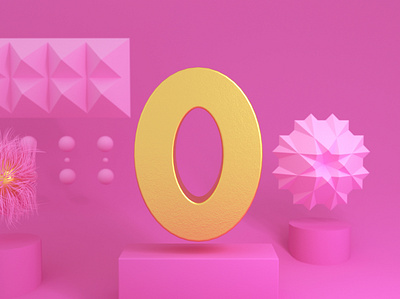 Zero 36daysoftype 3d design 3dtype artwork cinema4d design graphic typography ui ux