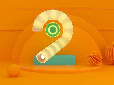 Twice the tube 36daysoftype 3d design app branding cinema4d icon ui ux vector