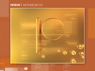 Become my Patron | Monsieur G3 3d 3d design 3dtype artist artwork cinema4d design glow graphic illustration patreon