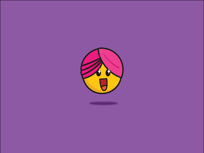 Punjabi Emoji design dribbble best shot emoji emoticon expression illustration sticker pack turban