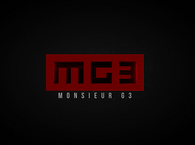 MG three 3d 3d design 3dtype artist artwork cinema4d graphic icon illustration logo