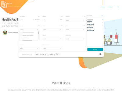 HEFA - Health Facility Directory data analytics directory gis health