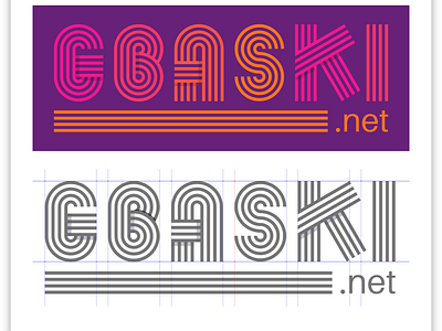 Gbaski Retro Style ads branding inkscape ux design