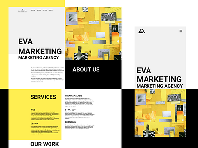 Marketing agency - website design design desktop figma mobile mobile design mobile ui ui web