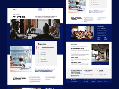 WixTech Website branding design desktop figma ui ux web webdesign