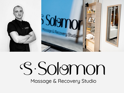 Logo S.Solomon Massage & Recovery Studio adobe adobeillustrator ai branding design graphic design logo logodesign massagestudio