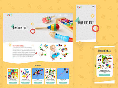 Stoies toys landing page