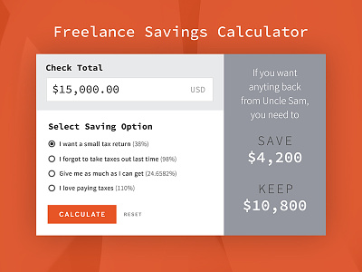 Calculator 004 calculator dailyui freelance taxes