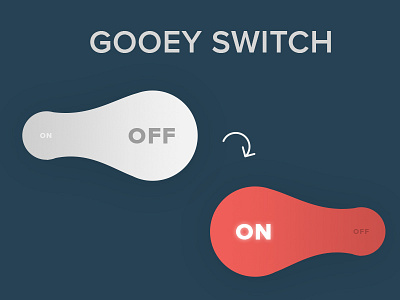On Off Switch 015 dailyui gooey off on switch