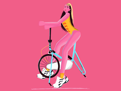 PHYSICAL adidas artist bycicle charachter design illustration music physcial shot workout