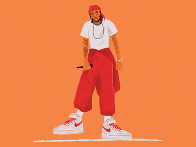Kung Fu Kenny artist artwork charachter design hiphop illustration kendrick lamar rap