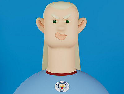 HA HA HA HAALAND!! c4d charachter design character football haaland illustration illustrator mancity