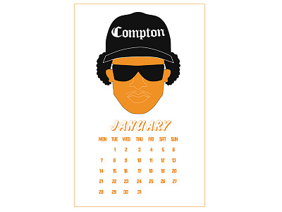 JANUARY charachter design easye hiphop illustration