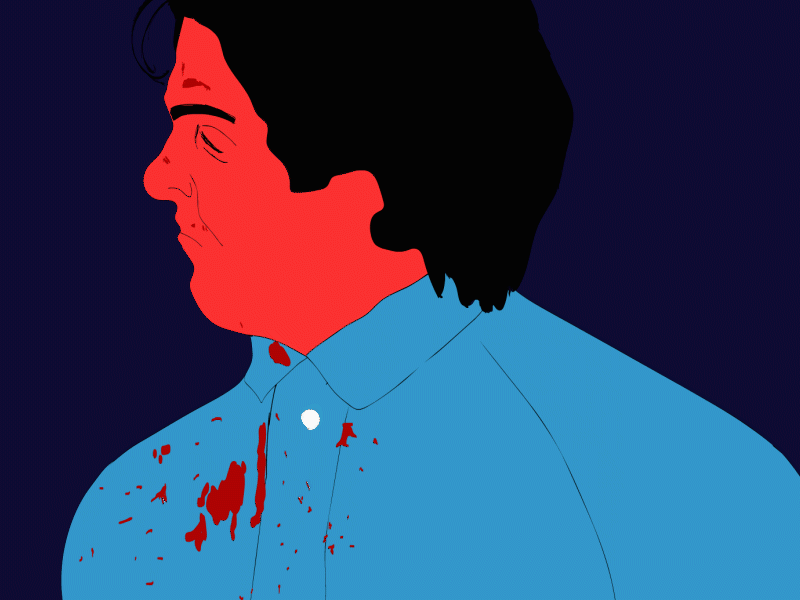 American psycho animated animation gif illustration