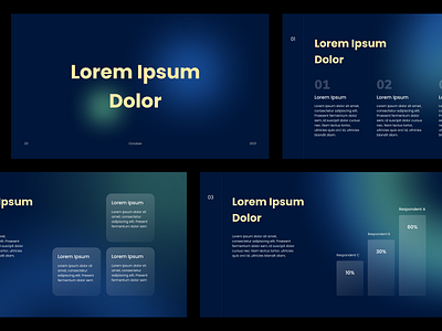 Presentation Design - Dark Mode & Gradient