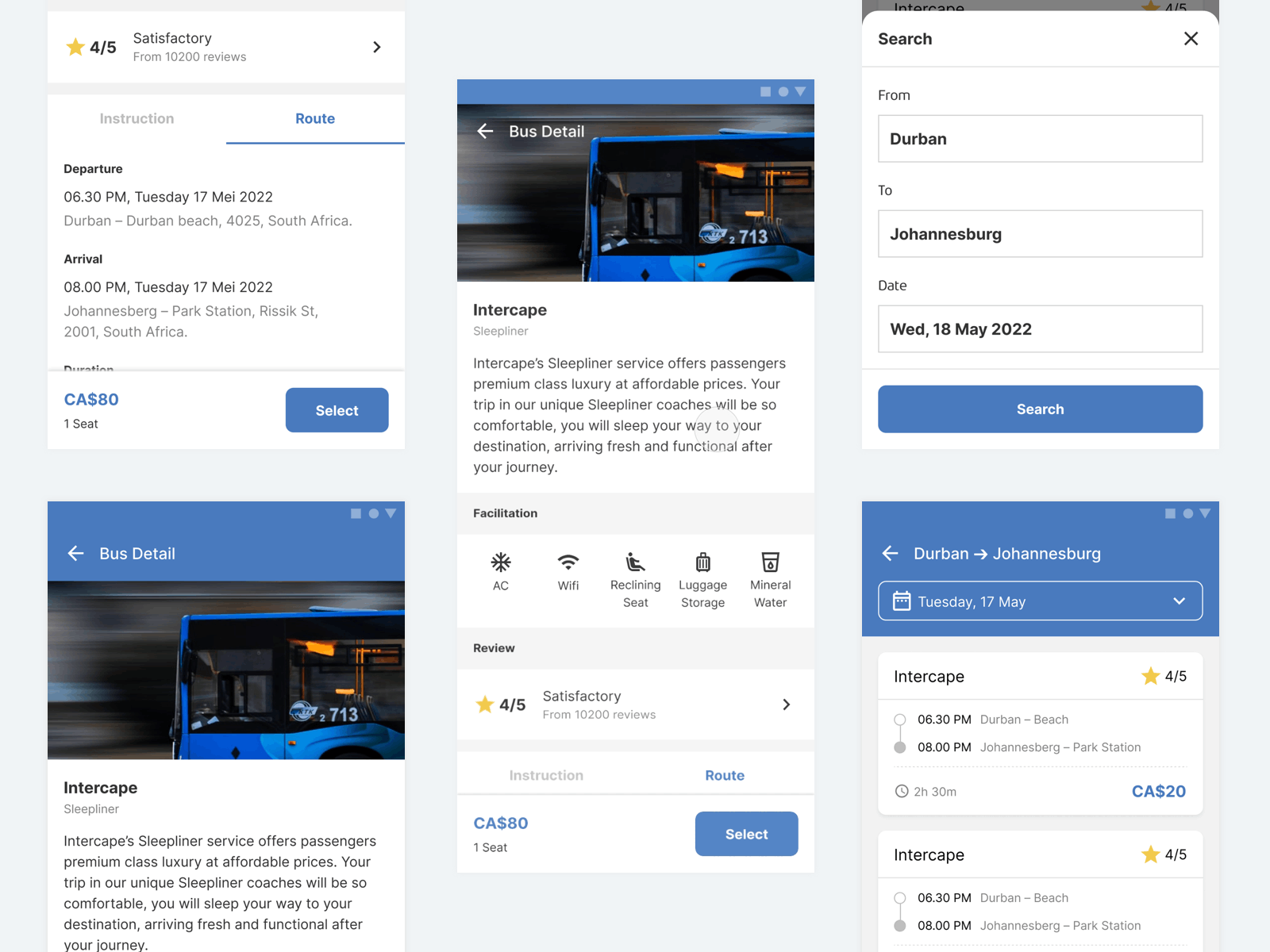 Bus Ticket - Design Exploration