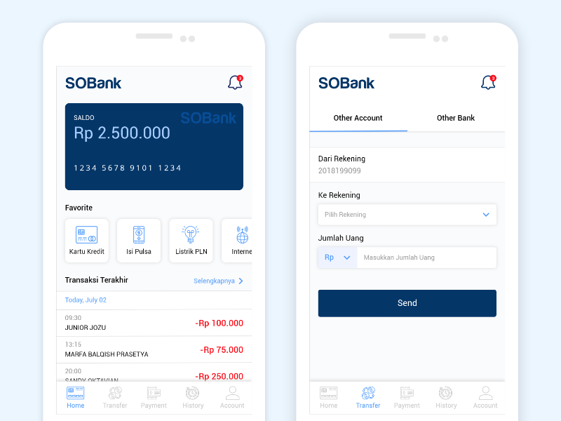 Mobile Banking App By Sandy Oktavian On Dribbble
