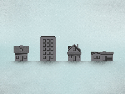 Buildings buildings flat illustration