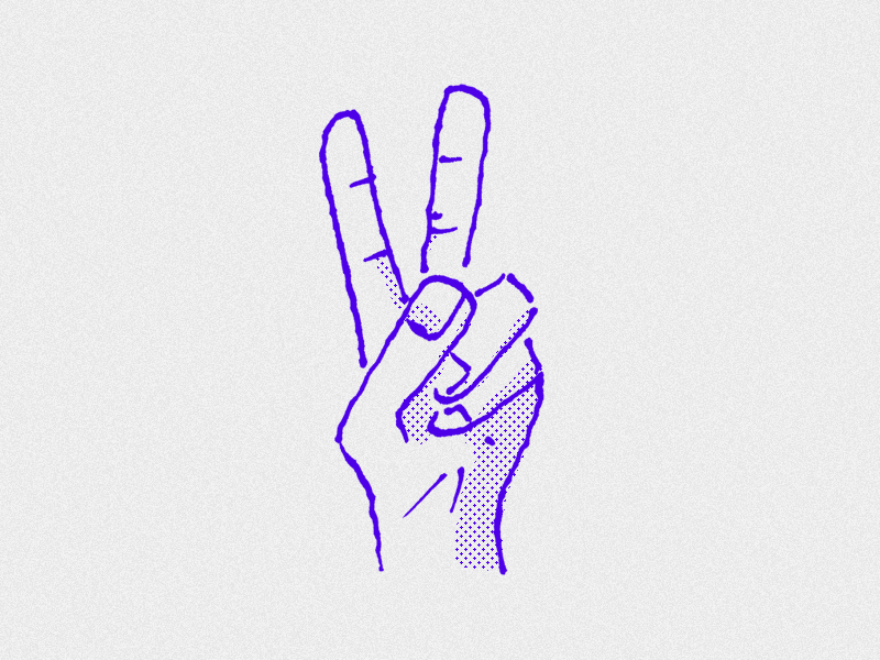 Handy animation blue drawing gif hand peace thumb 👍