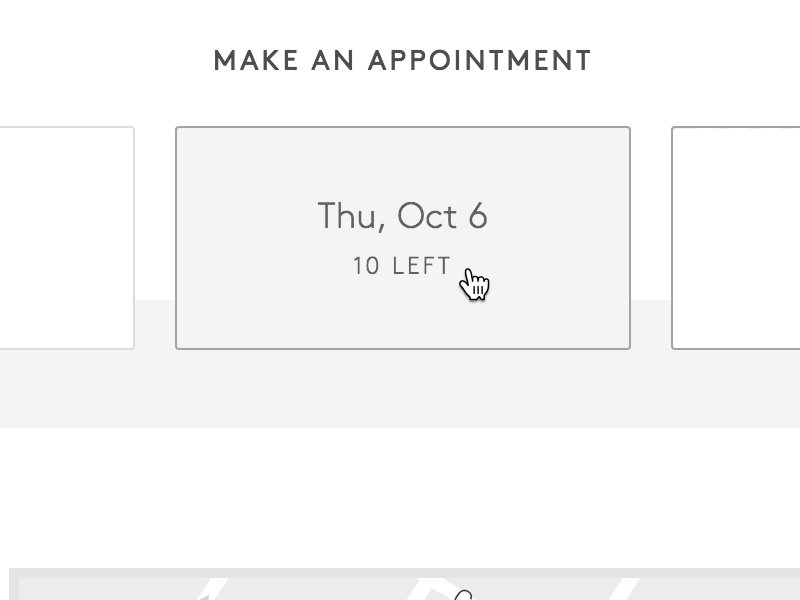 Make an Appointment appointment calendar form gif schedule web