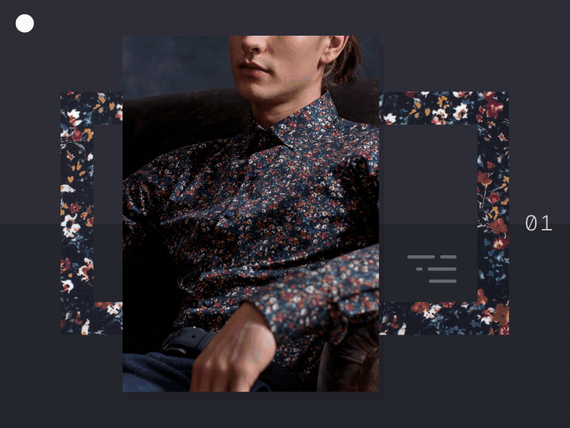 Shirt Prints ecomm floral gif interaction motion scroll ui web