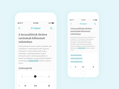 KORE - App Design android font ios mobile app size