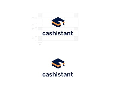 Cashistant - Logo cash concept grid logo