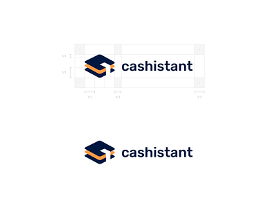 Cashistant - Logo cash concept grid logo