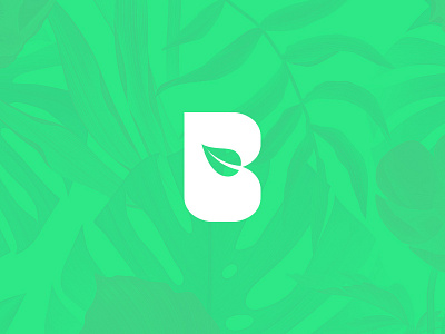 B b be leaf leaves logo natural nature tree typography wordmark