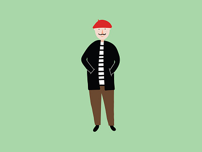 French man childrensbook illustration illustrator jeppesen kayleigh kayleighjeppesen line simple vector