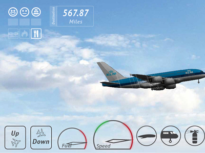 Transporter Flight Simulator game animation game app illustration ui web design