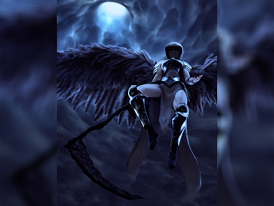 Angel of Death 3d angel b3d blender blender 3d character death flying heaven render soul valkyrie