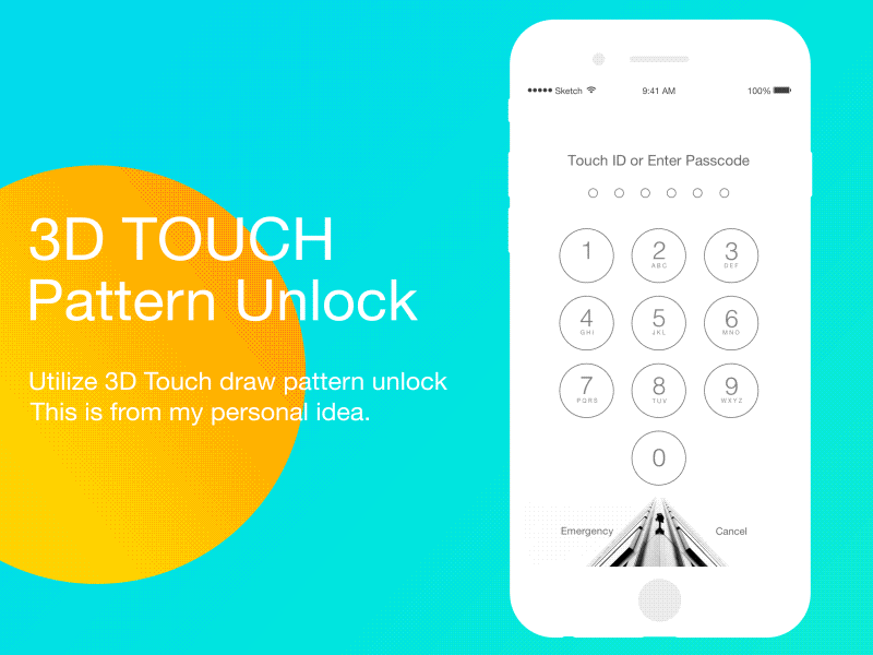 3D TOUCH PATTERN UNLOCK