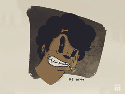 #1 Happy animation character graphic design illustration