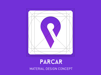 Parcar app icon concept android app app icon icon ios app material design mobile ui
