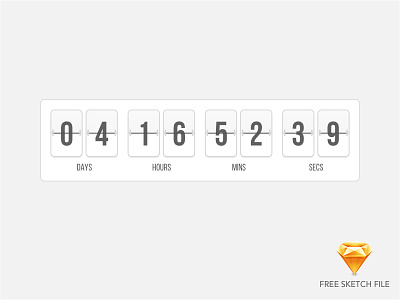 Flip Timer countdown counter flip flip clock free sketch file sketch file time timer