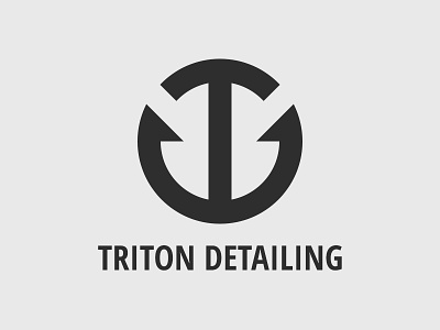 Triton Detailing branding d detailing illustration logo t td triton