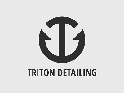 Triton Detailing branding d detailing illustration logo t td triton