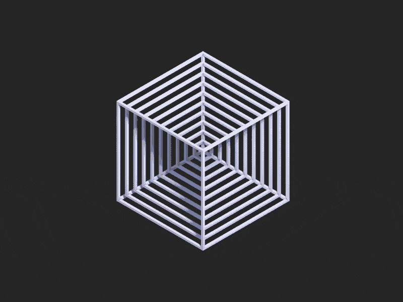 Spider web 3d 3d animation cinema 4d cube delay isometric loading loop spider web