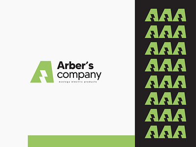 Arber's company eco logo app brand branding design designer ecology energy green logo icon icon design identity identity branding logo mark website