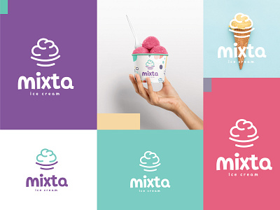 ice cream store Branding Concept