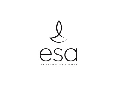 esa- Fashion Designer black branding design branding designer creativity fashion brand logo a day