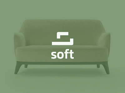 soft-Furniture branding designer furniture design logo soft colors symbol icon mark