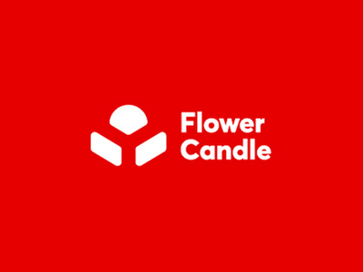 Flower Candle branding concept branding designer candle designer logo flower logo light logo a day rounded corner